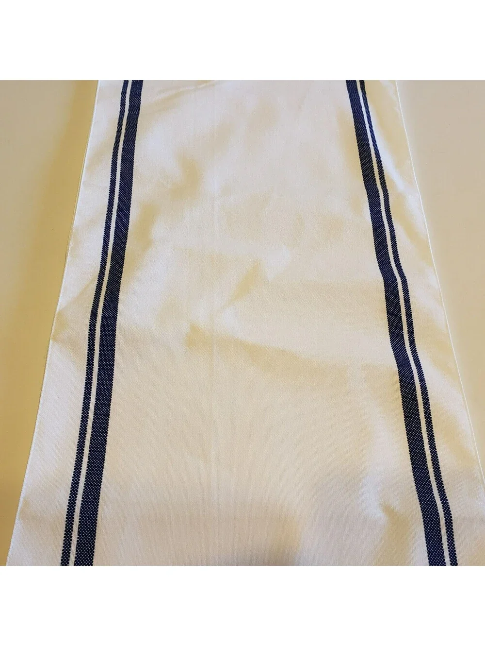 Home Sweet Home Table Runner White with Navy Blue Stripe 13x72 Hobby Lobby
